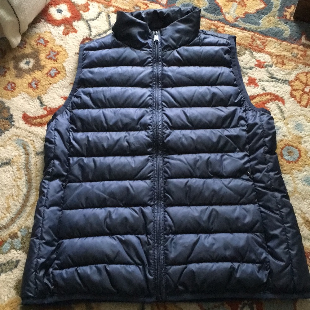 J Crew factory navy puffer vest